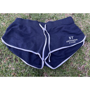 VTG Y2K Abercrombie & Fitch Micro Mini Sweat Shorts Women’s Small Blue Booty NY
